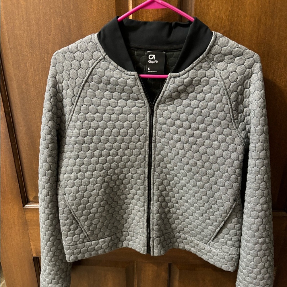 Gap fit grey full zip sweatshirt